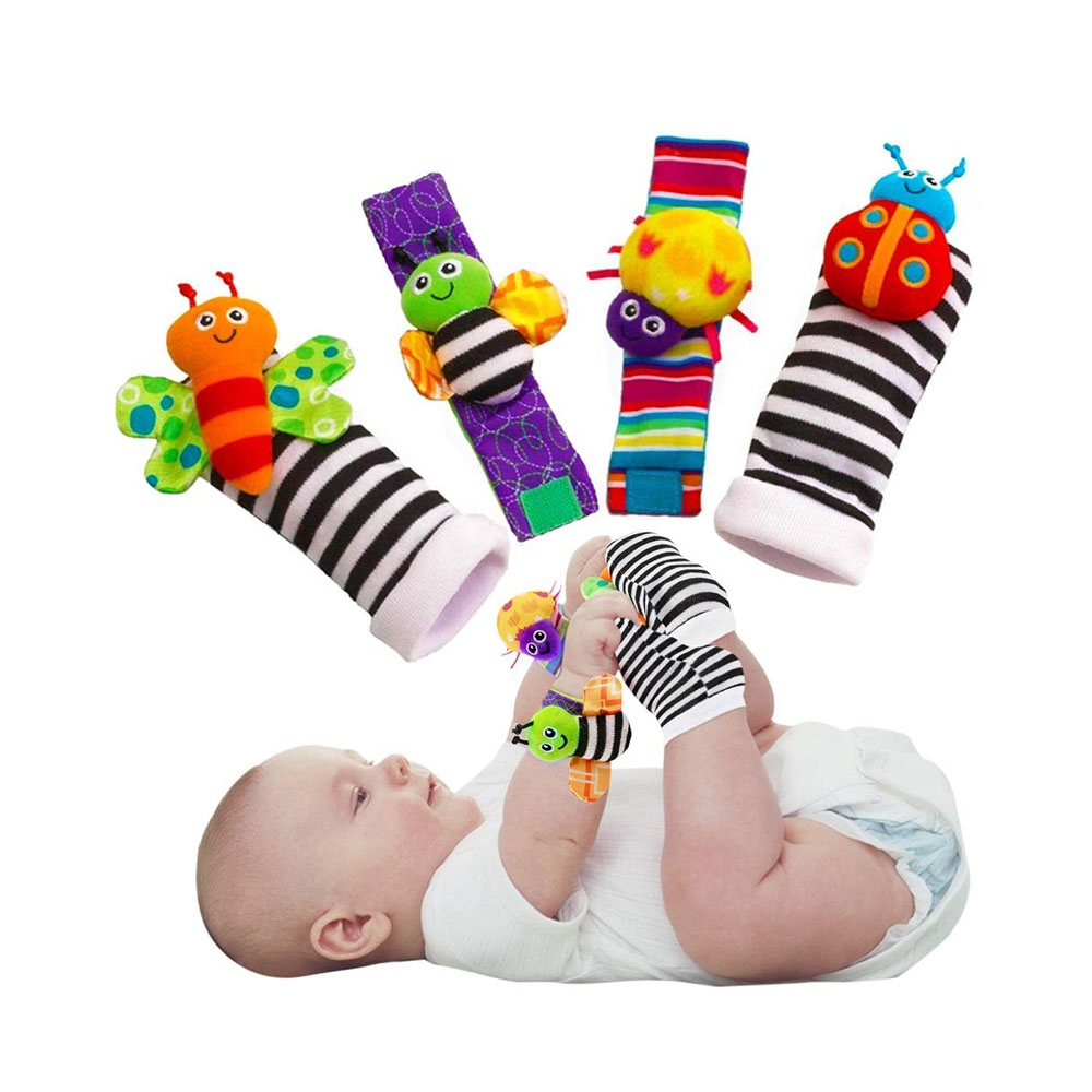 Baby Infant Rattle Socks Toys