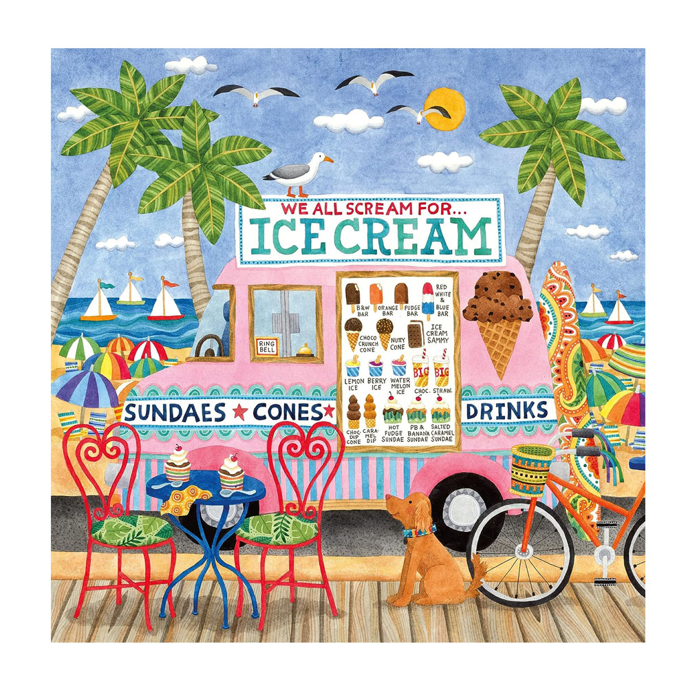 Ceaco - Food Trucks, Ice Cream Truck II- 500 Piece Jigsaw Puzzle