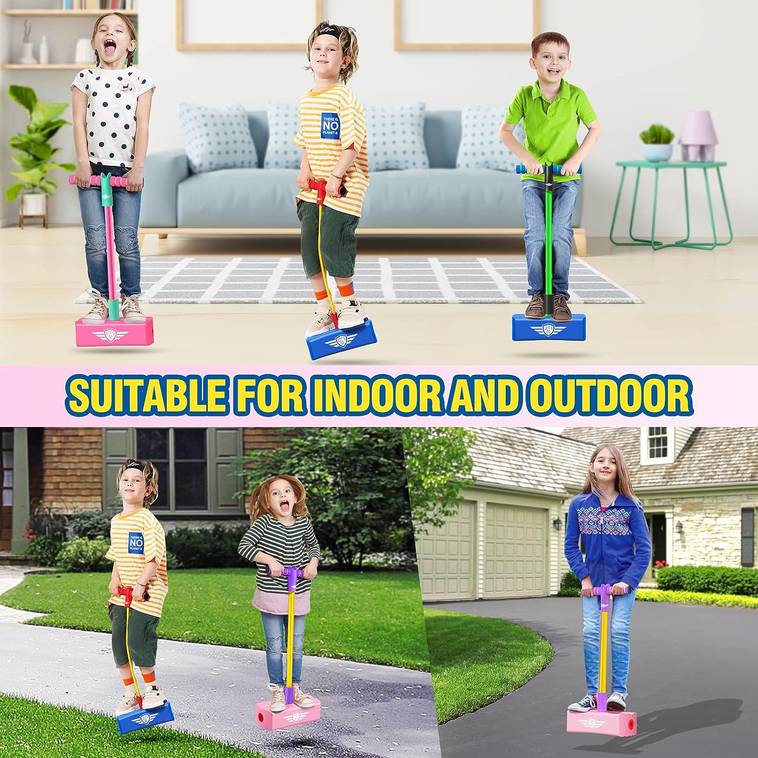 CUUGO LET'S GO! CG Jumping Promotes Growing Taller- Pogo Stick Jumper for Kids - Image 2
