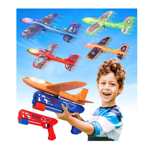 Fuwidvia 4 Pack Airplane Launcher Toys