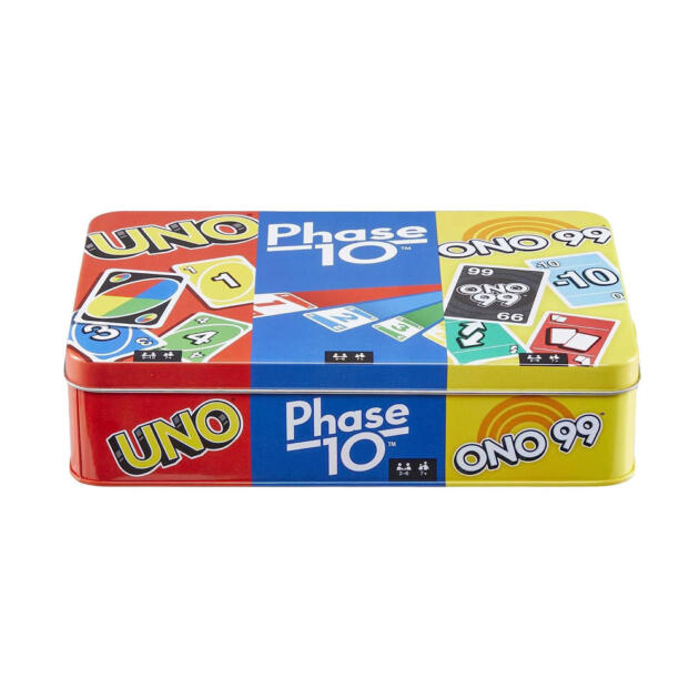 Mattel Games Set of 3 Games with Uno Travel Games for Kids & Family