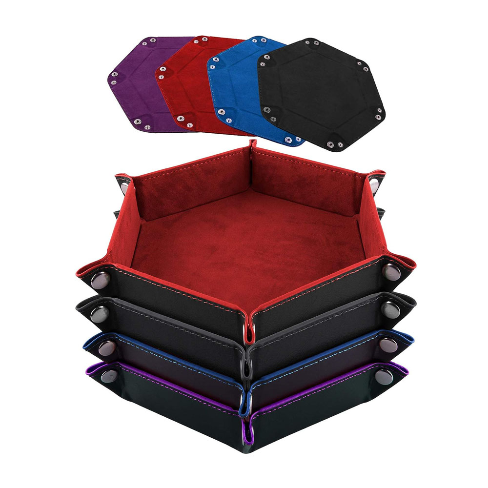 SIQUK 4 Pieces Dice Tray Set Foldable