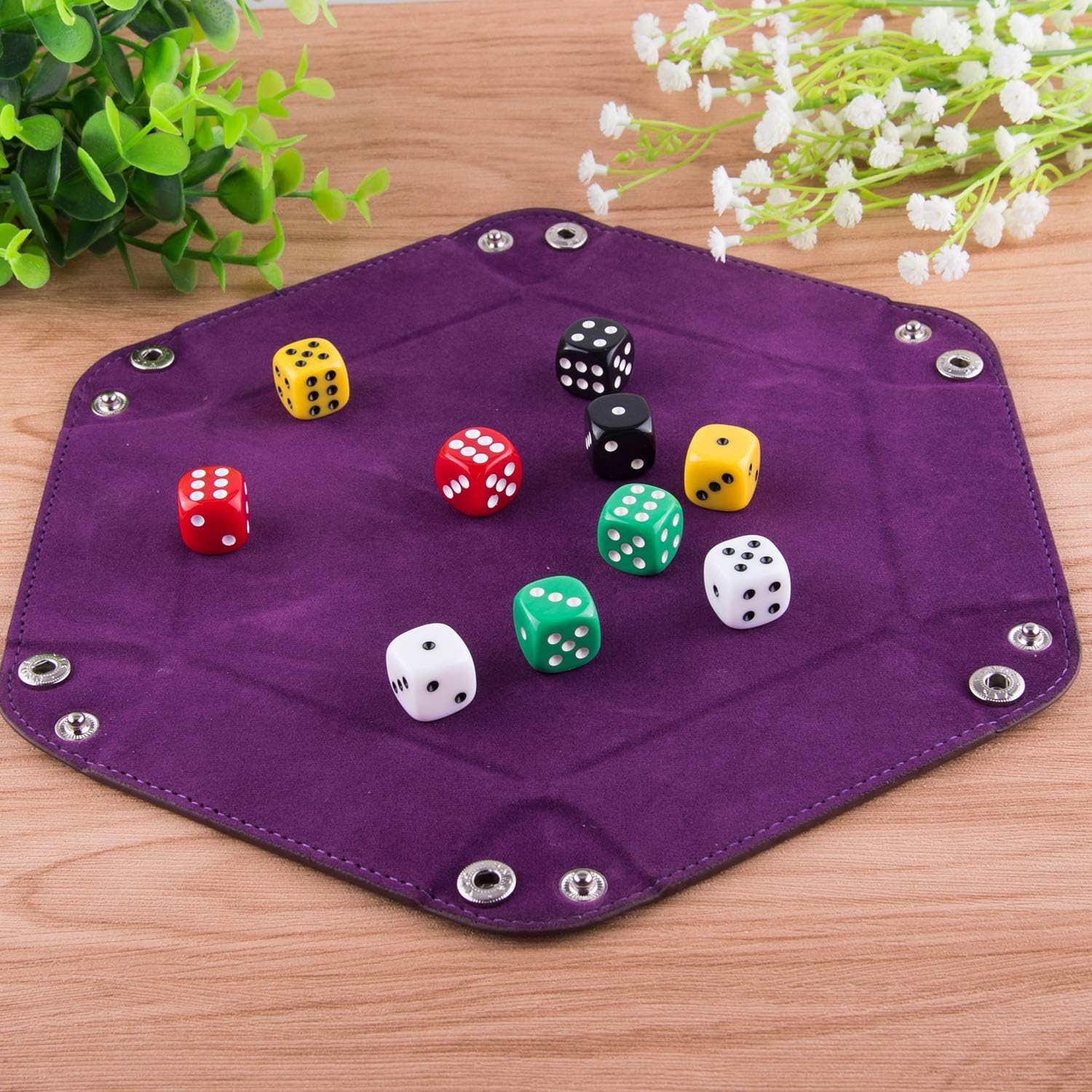 SIQUK 4 Pieces Dice Tray Set Foldable - Image 2