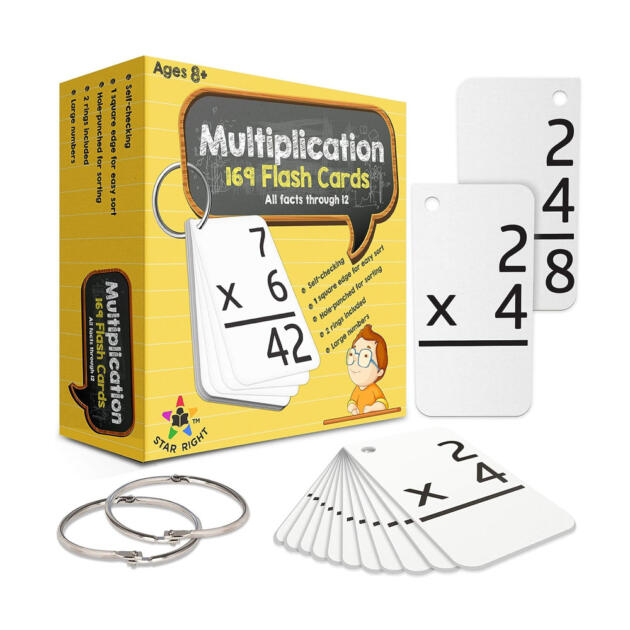 Star Right Math Flash Cards - Multiplication Flash Cards
