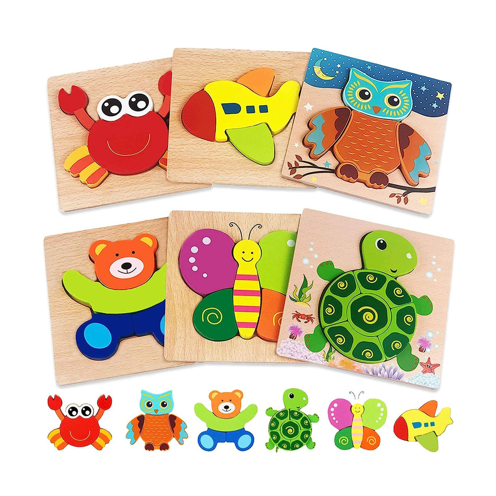 Wooden Puzzles for Toddlers 1-3 Toys Gifts