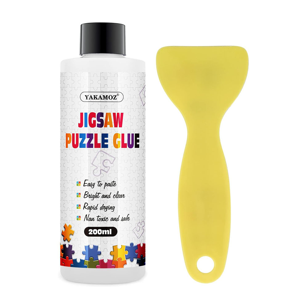 YAKAMOZ Updated Jigsaw Puzzle Glue with Applicator