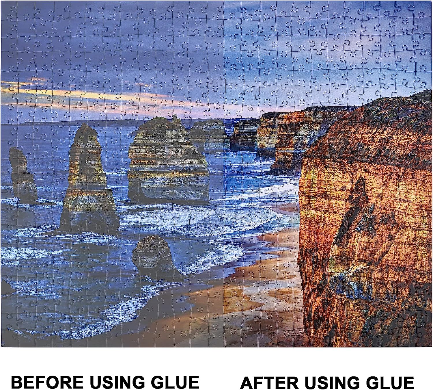 YAKAMOZ Updated Jigsaw Puzzle Glue with Applicator - Image 2